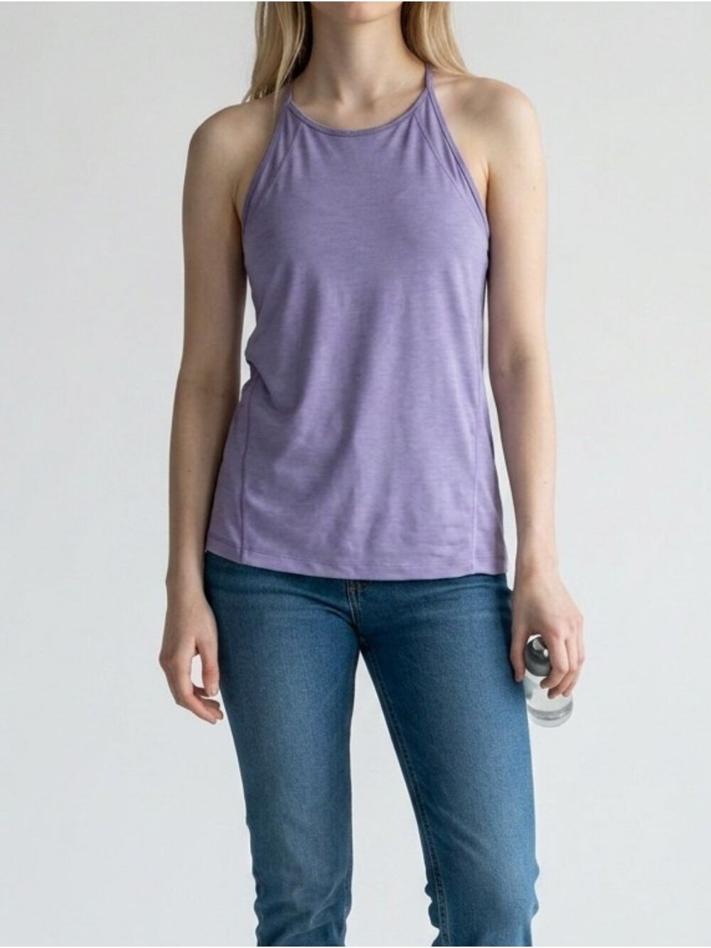 Lululemon Women's Lilac Halter Tank Top Size 6 Athletic Wear